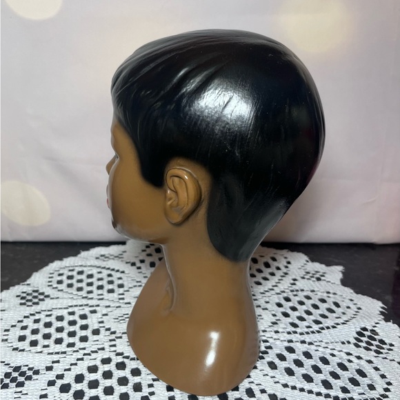 Vintage Marwal Polynesian Lady Head Bust Chalkware - Picture 3 of 6